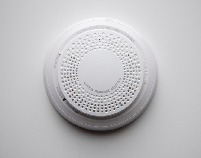 ADT Carbon Monoxide Detector on a wall ADT Carbon Monoxide Detector on a wall