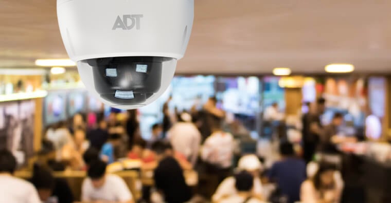 Restaurant with ADT indoor camera displayed Restaurant with ADT indoor camera displayed